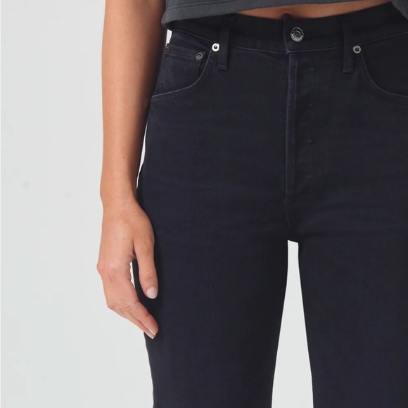 Agolde Riley Long High Rise Straight Jeans - Picture 5 of 5